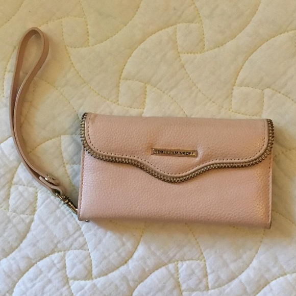 Rebecca Minkoff Pink Wallet/Phone Holder